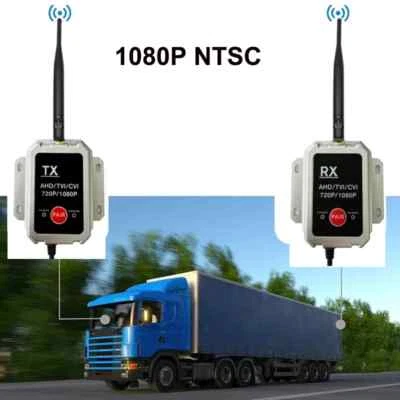 Wireless Transceiver AHD Camera 1080P Transmitter Receiver for Vans Bus Truck - Image 1 of 4