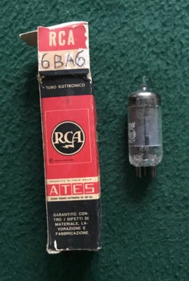 Valvola RCA 6BA6 = EF93 con Scatola Originale - Immagine 1 di 4