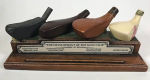 Golf Schreibtisch Briefbeschwerer Stifthalter "Die Entwicklung des Golfschlägers" - Bild 1 von 6