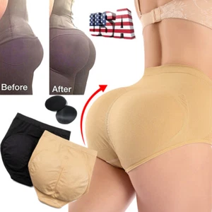 Women's Padded Booty Shaper Panty Butt Lifter Ass Underwear Hip Enhancer Briefs - Picture 1 of 28