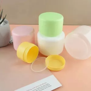 10-100g Cream Box Plastic Jar Sample Container Cream Cosmetic Dispenser Bottles - Picture 1 of 17