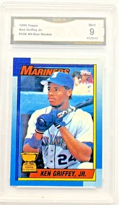 1990 Topps #336 Ken Griffey Jr. RC GMA 9 - Picture 1 of 2