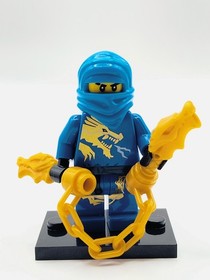 Ninjago Jay DX (Golden Nunchucks) Custom Lego Minifigure 2521 Lightning Dragon