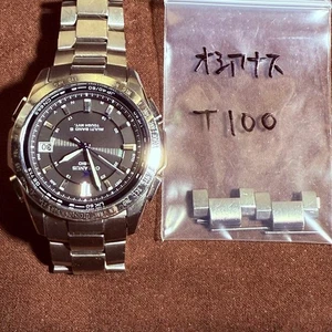 CASIO Oceanus OCW-T100TD-1AJF Titanium Solar Analog Watch Used Japan - Picture 1 of 6