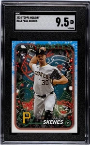 2024 Topps Holiday Paul Skenes Rookie SGC 9.5 - Pirates - Picture 1 of 2