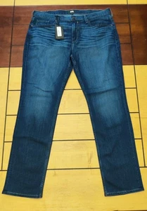 Paige Federal Transcend Slim Straight Jeans Mens Size 38 Leo Dark Blue NWT - Picture 1 of 13