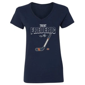 Trent Frederic Ice Hockey Tribute - Edmonton Fans Ladies' V-Neck Tshirt - Picture 1 of 2