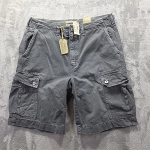 American Eagle Cargo Shorts Mens 33 Gray Garment Dyed Utility CG-SI; 22CY/1021 - Picture 1 of 13