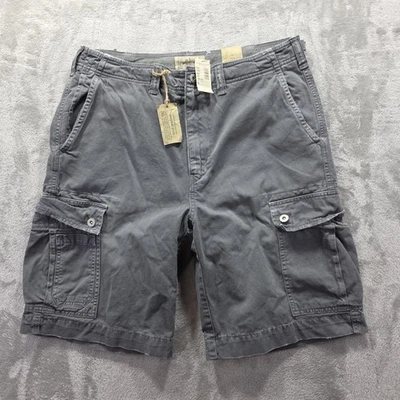 American Eagle Cargo Shorts Mens 33 Gray Garment Dyed Utility CG-SI; 22CY/1021 - Image 1 of 4