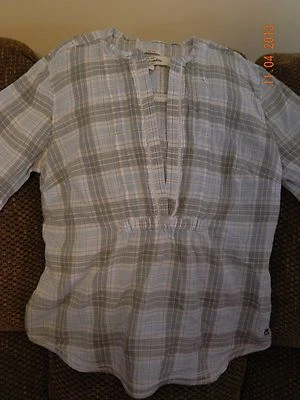 CAMISA/TOP JERSEY TRANSPARENTE A CUADROS AZUL Y VERDE ABERCROMBIE NIÑOS TALLA XL Foto 1 de 2