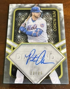 2023 Topps Diamond Icons Pete Alonso Icons of the Diamond AUTO #22/25 METS - Picture 1 of 2