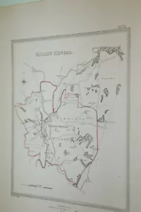 1835. KENDAL. MAP. TOWN PLAN. BY R CREIGHTON. GOOD CONDITION. WESTMORLAND - Picture 1 of 2