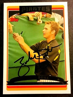 Piratas de Pittsburgh Zach Duke firmado autografiado 2006 Topps variación #PIT2 Foto 1 de 2