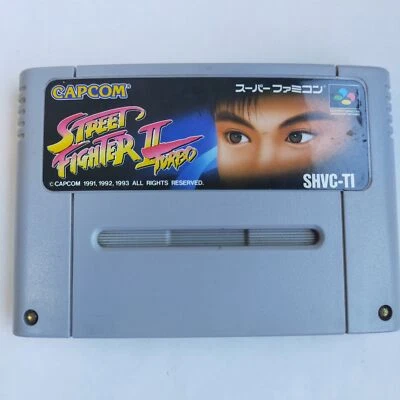 Street Fighter II Turbo Capcom pre-owned Nintendo Super Famicom SFC SNES Tested - Image 1 of 4
