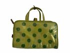 Kate Spade New York Make Up Bag Manuela Green Polka Dot Coated Fabric Leather