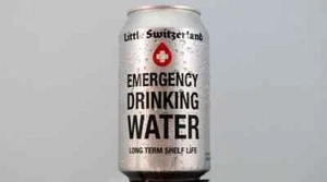 Little Switzerland 50 YEAR SHELF LIFE EMERGENCY WATER 12oz CANS - Picture 1 of 2
