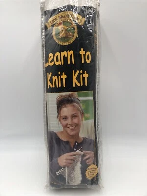 Lion Brand Yarns LEARN to KNIT Kit HAT &SCARF Yarn Needles Instructions - Image 1 of 4