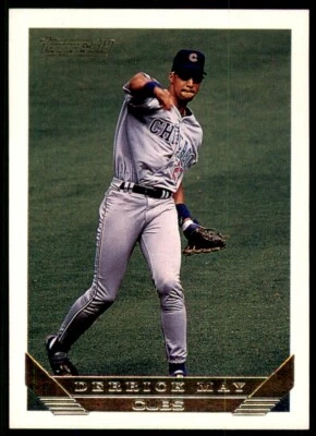 1993 Topps Gold Derrick May Chicago Cubs #162 - Image 1 of 2