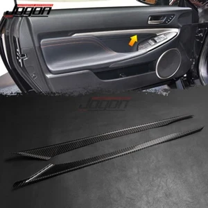 Carbon Interior Door Panel Cover For Lexus RC300 RC350 RC F Sport 2016-2021 2022 - Picture 1 of 9