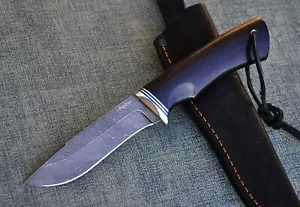 Damaszener Stahl Outdoor Messer Handarbeit Nazarov Knives Russland HRC 62 Кречет - Bild 1 von 15
