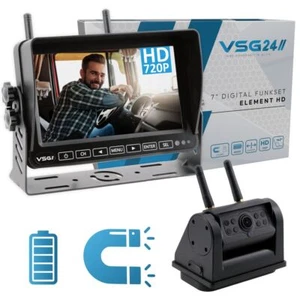 7" ELEMENT-HD Wireless Rear View Camera with Battery Magnetic Camera Wireless Parking Aid - Picture 1 of 7