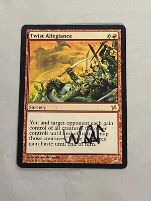 MTG Twist Allegiance Artist Proof and Signature Signed Reynolds - Image 1 of 2