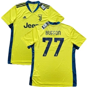 2020/21 Juventus Goalkeeper Jersey #77 Buffon XL Adidas Soccer GK NEW - Picture 1 of 13