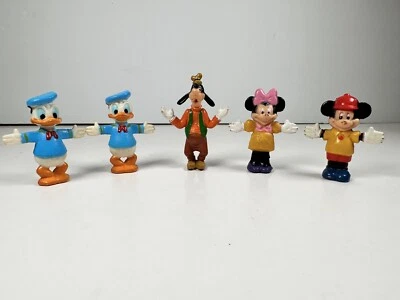 "Estatuillas de colección Disney Minnie Mouse Pato Donald Mickey Mouse Goofy juguetes 2"" de alto" Foto 1 de 4
