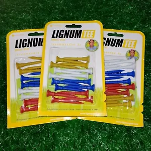 Camisetas de golf 3ct Lignum 2 1/8" multicolor (blanco/azul/rojo/amarillo) - 48 camisetas - Imagen 1 de 4