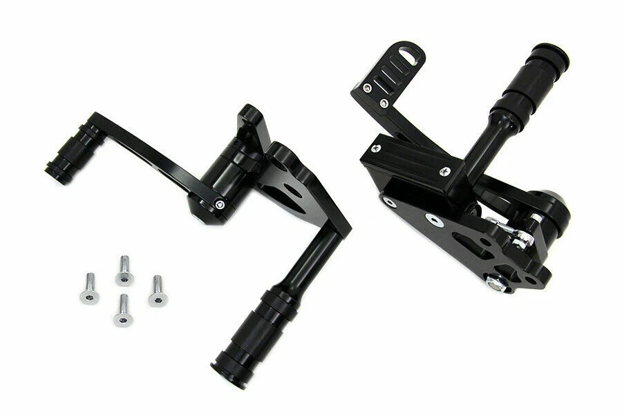 Kit de controle frontal de tarugo preto para Harley Davidson por V-Twin - Imagem 1 de 1