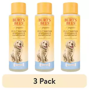 (3 Pack) Natural Pet Care Tearless 2 -1 Dog Puppy Shampoo Conditioner Buttermil - Picture 1 of 9