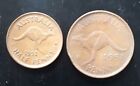 1951 Australian One Penny And Halfpenny Pair      #852