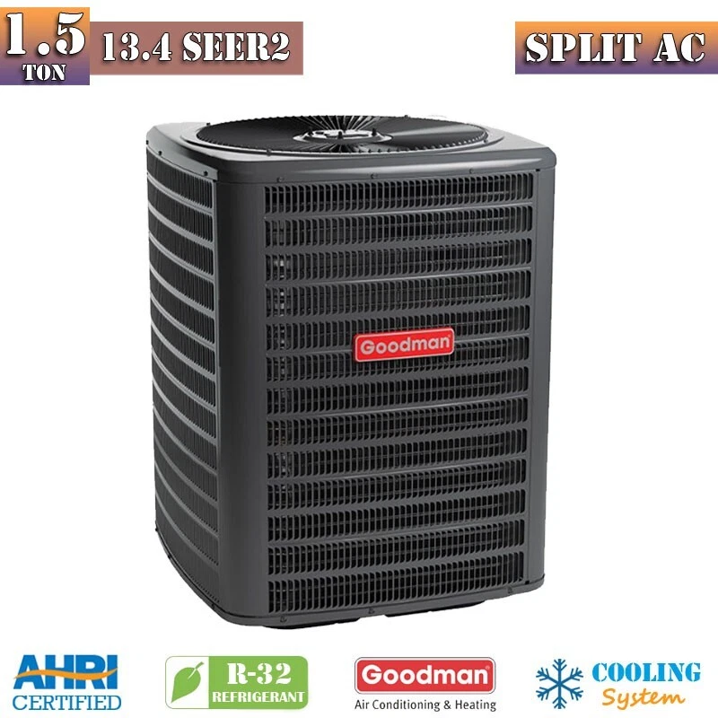 Goodman R-32 Split Air Conditioner Condenser 1.5 Ton 13.4 SEER2 GLXS3BN1810