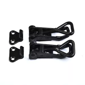 Abrazadera de palanca ajustable negra GH-4001 acero hasp clip de captura accesorio rápido 220 lbs - Imagen 1 de 23