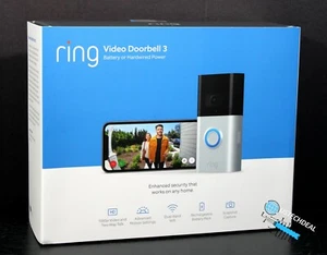 Ring Video Türklingel 3 Satin Nickel verbessertes WLAN, verbesserte Bewegungserkennung NEU - Bild 1 von 5