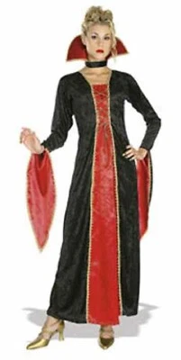 Disfraz de Condesa Vampiro Hechicera Roja Disfraz de Halloween de Lujo para Adulto Foto 1 de 2