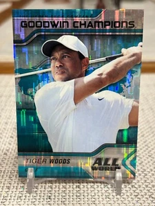 2023 Upper Deck Goodwin Champions #AW-14 Tiger Woods (Todo el Mundo - Aqua) - Imagen 1 de 2