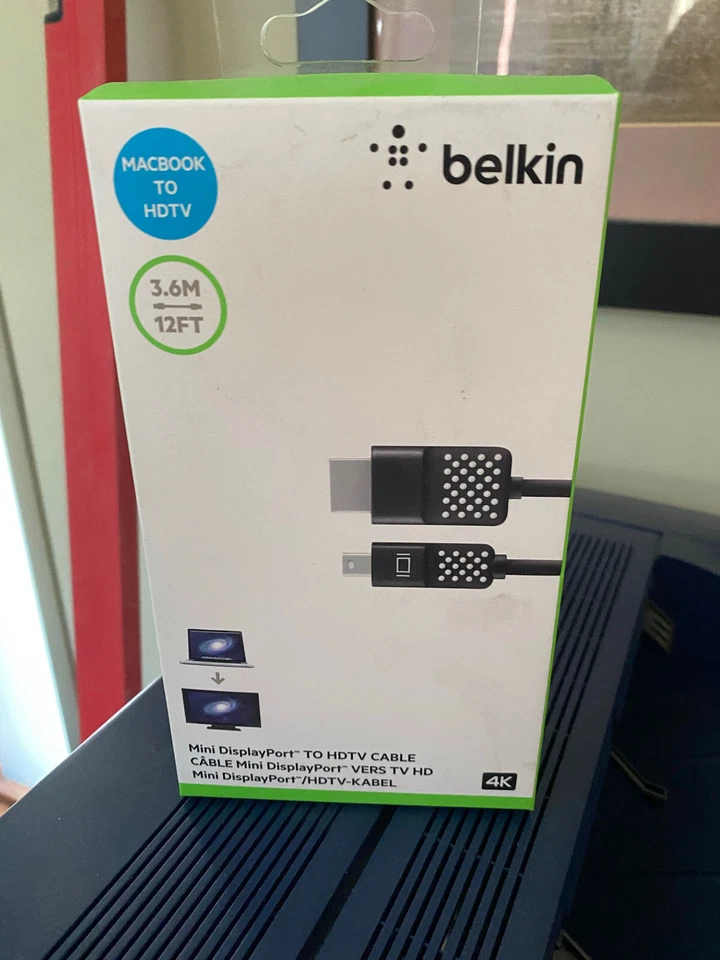 Belkin Mini DisplayPort to HDTV cable 12 feet - Image 1 of 2