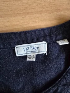 FatFace Leinen Shirt Shirtkleid dunkelblau Gr. 34 UK 6 Damen - Bild 1 von 6