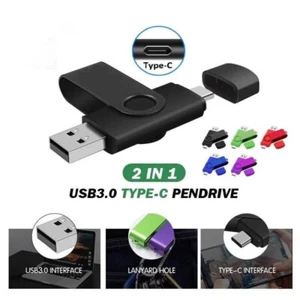 Type-C, USB3.0, 2 in 1 Flash Pen Drive Memory Stick U Disk For Android/Huawei/PC - Picture 1 of 11