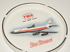 Rare Authentic TWA Ceramic Ashtray (Trans World Airlines)