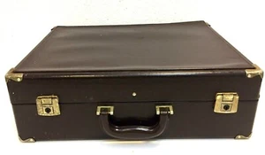 Vintage Reisekoffer braunes Gepäck 19,5"" x 15"" x 6,5"" Made in Taiwan - Bild 1 von 12