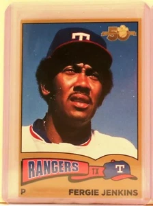 2022 GLOBE LIFE FERGIE JENKINS TEXAS RANGERS 50TH ANNIVERSARY FROM SET #1 - Picture 1 of 2