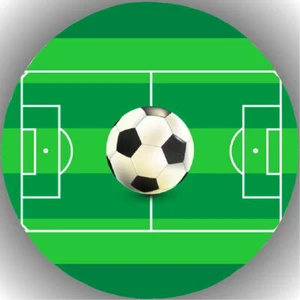 Tortenaufleger Geburtstag Party Tortenbild Fondant Oblate Fussball  P22 - Bild 1 von 1