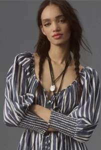 By Anthropologie Langarm Sweetheart Midi Kleid Größe L.B32 - Bild 1 von 8