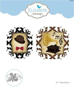 NEW ~ Elizabeth Craft Designs - 1473 Vintage Gentleman Die Set - Picture 1 of 1