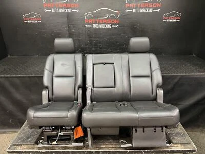 Cadillac Escalade 2011 segunda fila asiento trasero izquierdo y derecho cuero negro Foto 1 de 4