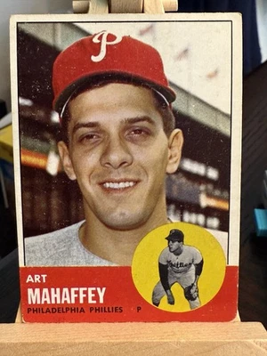 1963 Topps #385 Art Mahaffey Philadelphia Phillies - Image 1 of 2
