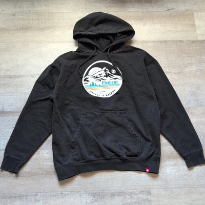 Suéter Element Adulto L Negro Pullover Con Capucha Deletrear Informal Algodón Para Hombres Foto 1 de 4