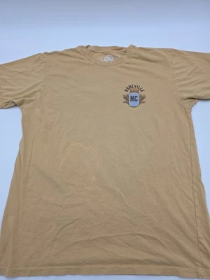 The Duck Company T-Shirt Mens Large Mustard Yellow Graphic Tee..#38366 - Image 1 of 4